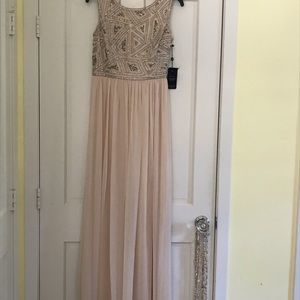Adrianna Papell Beaded Gown New